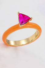 Load image into Gallery viewer, Fire Glass with Pink Sass Ring