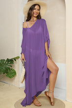 Load image into Gallery viewer, V-Neck Three-Quarter Sleeve Cover-Up