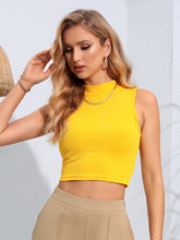 Load image into Gallery viewer, Mock Neck Cropped Tank