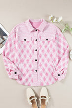 Load image into Gallery viewer, Plaid Collared Neck Long Sleeve Jacket
