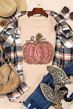 Load image into Gallery viewer, Pumpkin Round Neck Short Sleeve T-Shirt