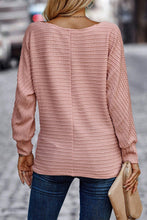 Load image into Gallery viewer, Texture Round Neck Long Sleeve Top