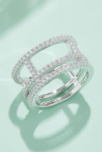 Load image into Gallery viewer, Adored Moissanite Cutout Wide Ring