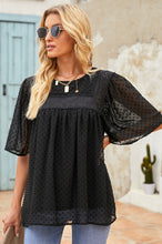 Load image into Gallery viewer, Flutter Sheer Sleeves Babydoll Top