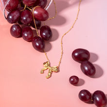 Load image into Gallery viewer, Stainless Steel Bow Pendant Necklace