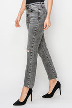Load image into Gallery viewer, RISEN High Waist Distressed Straight Jeans