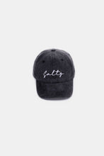 Load image into Gallery viewer, Zenana SALTY Embroidered Vintage Washed Baseball Cap