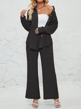 Load image into Gallery viewer, Textured Button Up Shirt and Pants Set