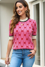 Load image into Gallery viewer, Mock Neck Half Sleeve Knit Top