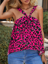 Load image into Gallery viewer, Leopard Print Knot Detail Tank