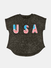 Load image into Gallery viewer, USA Round Neck Short Sleeve T-Shirt