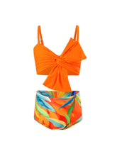 Load image into Gallery viewer, Twisted Spaghetti Strap Two-Piece Swim Set