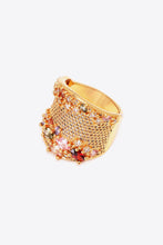 Load image into Gallery viewer, Multicolored Cubic Zirconia Textured Ring