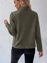 Load image into Gallery viewer, Collared Neck Long Sleeve Jacket