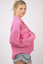 Load image into Gallery viewer, VERY J Button Up Long Sleeve Lace Shirt