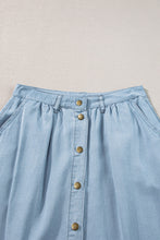 Load image into Gallery viewer, High Waist Denim Skirt