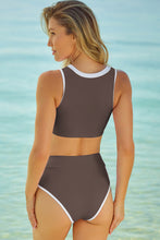 Load image into Gallery viewer, Contrast Trim Two-Piece Swimsuit