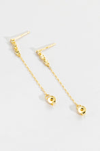 Load image into Gallery viewer, Zircon 925 Sterling Silver Chain Earrings
