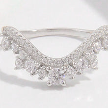 Load image into Gallery viewer, 925 Sterling Silver Inlaid Zircon Ring