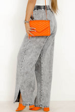 Load image into Gallery viewer, Slit Drawstring Jeans with Pockets