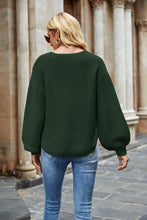 Load image into Gallery viewer, Round Neck Lantern Sleeve Sweater