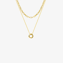 Load image into Gallery viewer, Titanium Steel Double-Layered Necklace