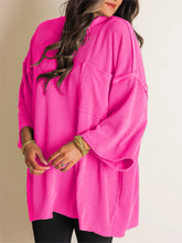 Load image into Gallery viewer, Mock Neck Dropped Shoulder T-Shirt