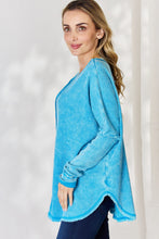 Load image into Gallery viewer, Zenana Oversized Waffle Long Sleeve Top
