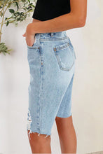 Load image into Gallery viewer, Distressed Pocketed Denim Shorts