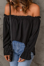 Load image into Gallery viewer, Off-Shoulder Flounce Sleeve Blouse