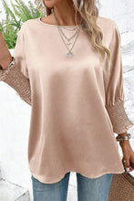 Load image into Gallery viewer, Round Neck Batwing Sleeve Blouse