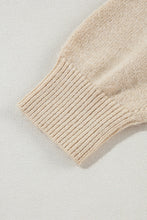 Load image into Gallery viewer, Crochet Flower Round Neck Long Sleeve Sweater