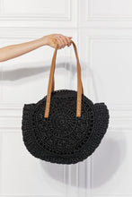 Load image into Gallery viewer, Justin Taylor C'est La Vie Crochet Handbag in Black