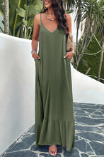 Load image into Gallery viewer, Backless Maxi Cami Dress with Pockets