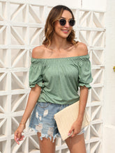 Load image into Gallery viewer, Ruched Short Sleeve Blouse