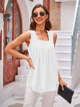 Load image into Gallery viewer, Ruched Square Neck Tank