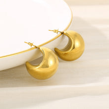 Load image into Gallery viewer, Stainless Steel Moon Shape Earrings