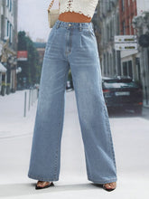 Load image into Gallery viewer, Wide Leg Jeans with Pockets