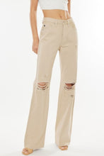 Load image into Gallery viewer, Kancan High-Rise Distressed Flare Jeans in Taupe DIBS KAN