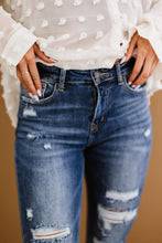 Load image into Gallery viewer, RISEN Chloe Shadow Hem Distressed Straight Leg Jeans