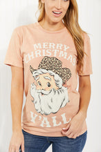 Load image into Gallery viewer, Lotus Fashion Merry Christmas Y'All Graphic Tee