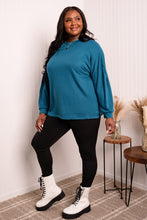 Load image into Gallery viewer, Yelete Full Size Side Slit Dropped Shoulder Top
