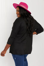 Load image into Gallery viewer, Acting Pro City Loft Full Size Three-Quarter Sleeve Tunic Top