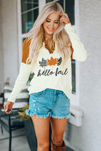 Load image into Gallery viewer, Simply Love HELLO FALL Graphic Raglan Sleeve Henley Top