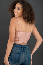 Load image into Gallery viewer, SHOPIRISBASIC Ready to Go Faux Leather Strappy Bustier Crop Top