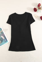 Load image into Gallery viewer, Buttoned Short Sleeve Tee Shirt