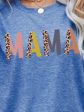 Load image into Gallery viewer, MAMA Leopard Graphic Short Sleeve Tee