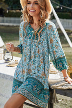 Load image into Gallery viewer, Bohemian Balloon Sleeve Dress DIBS BOHO