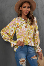 Load image into Gallery viewer, Pink, Yellow, White Floral Blouse