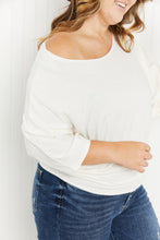 Load image into Gallery viewer, Andree by Unit Toasting Almonds Full Size Dolman Sleeve Knit Top